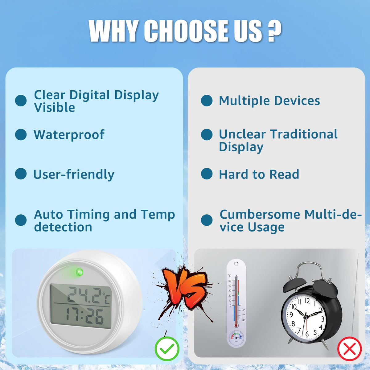 Alder Gauge Digital Ice Bath Thermometer & Timer — product image 7