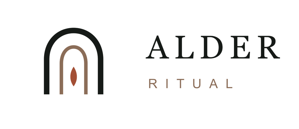 Alder Ritual dark logo for light backgrounds